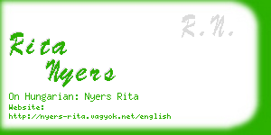 rita nyers business card